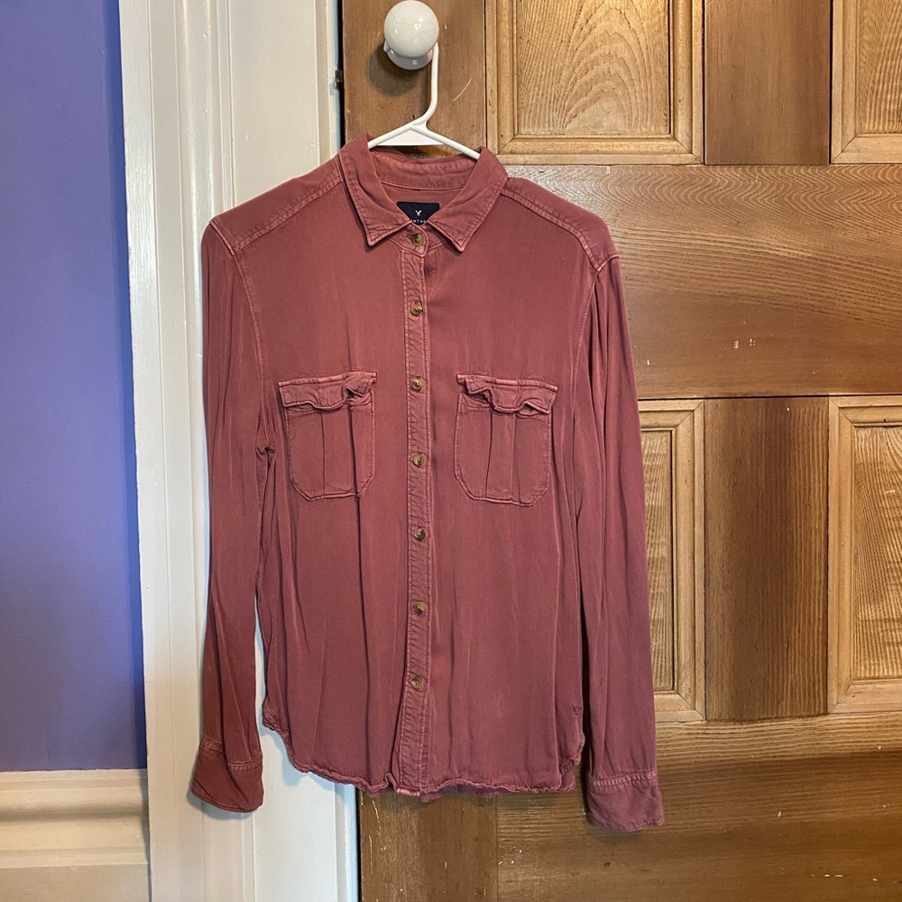 Vintage Boyfriend Button-Up Jacket